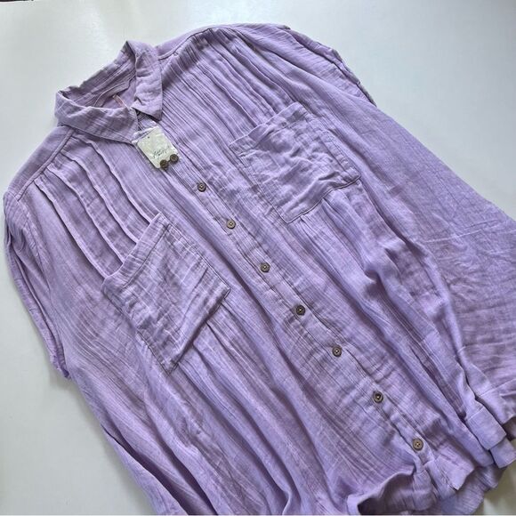 Free People NWT Not So Basic Shirtdress Tunic Small - Picture 11 of 11